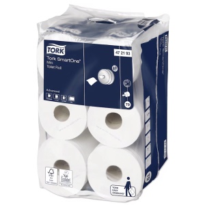 Hartie igienica TORK SmartOne Mini Advanced T9, 2 straturi, 111 m/rola, 12 role/set