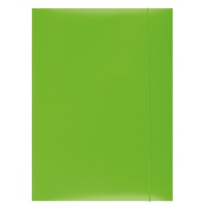 Mapa carton plastifiat, cu elastic, A4, verde, OFFICE