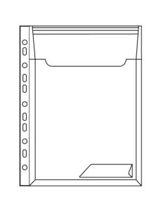 Mapa cu burduf si eticheta, 200 mic, 3 buc/set, CombiFile Jumbo LEITZ - Img 3