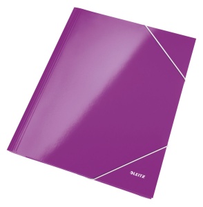 Mapa de carton, cu elastic, A4, mov, LEITZ WOW - Img 1