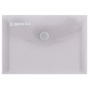Mapa de plastic, cu buton, A7, transparent, 10 buc/set OPTIMA
