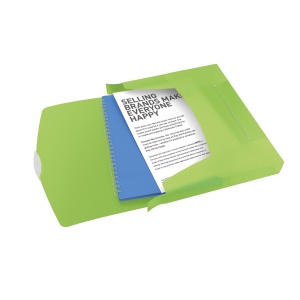 Mapa de plastic, cu elastic, A4, verde, ESSELTE VIVIDA Jumbo - Img 2