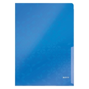 Mapa documente plastic, deschidere tip L, A4, 200 microni, 6 buc/set, LEITZ WOW - Img 2
