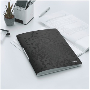 Mapa prezentare cu 20 folii, A4, negru, coperta flexibila, LEITZ WOW - Img 3