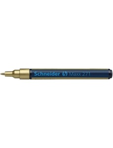 Marker cu vopsea, varf 1-2 mm, auriu, SCHNEIDER Maxx 271 - Img 2