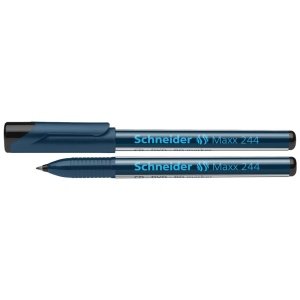 Marker pentru CD/DVD, varf rotund 0.7mm, negru, SCHNEIDER Maxx 244