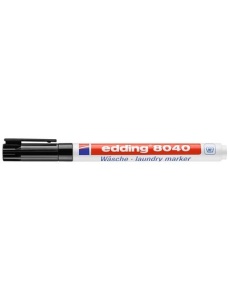Marker pentru textile, varf rotund 1.0 mm, negru, EDDING 8040 - Img 3