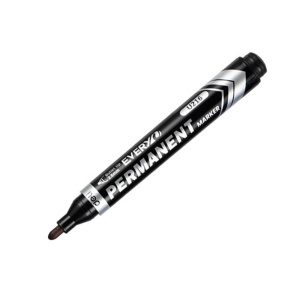 Marker permanent, varf 2.5mm, negru, DELI U216 - Img 2