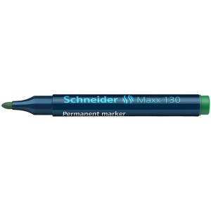 Marker permanent, varf 3mm, verde, SCHNEIDER Maxx 130 - Img 2