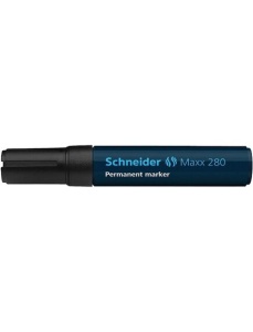 Marker permanent varf tesit, negru, SCHNEIDER Maxx 280 - Img 3