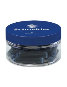 Patroane cerneala, albastru, 30 buc/set, SCHNEIDER