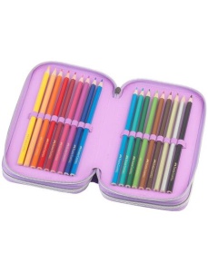 Penar echipat cu 44 piese, 3 fermoare, unicorn, FABER-CASTELL - Img 4