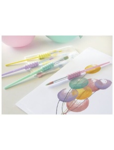 Pensule pictura FABER-CASTELL Soft Touch Pastel, 4 buc/set - Img 2