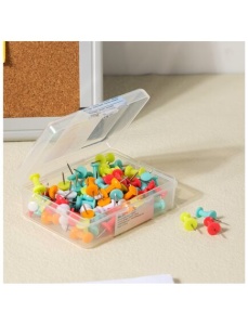 Pioneze panou pluta/texil, 100 buc/cutie, DELI - Img 2