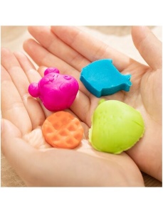 Plastilina modelatoare 12 culori/set, 100 g, Dough DELI - Img 6