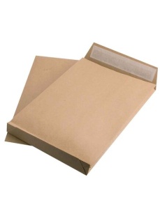 Plic C4 kraft siliconic cu burduf 4 cm, 250 buc/cutie