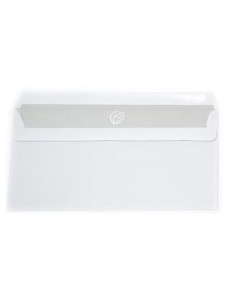 Plic DL alb autoadeziv, 110x220 mm, 80 g, 1000 buc/cutie