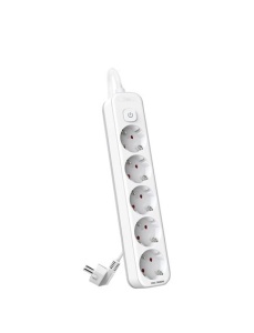 Prelungitor 5 prize, intrerupator, 3 m, DELI T438