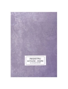 Registru corespondenta, A4, vertical, 100 file, coperta rigida, 3 buc/set