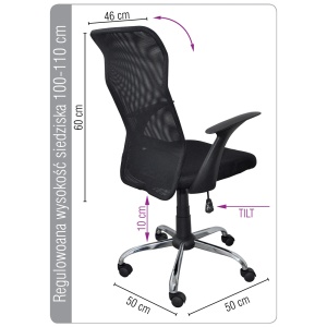 Scaun birou ergonomic OFFICE PRODUCTS Rhodos - Img 3