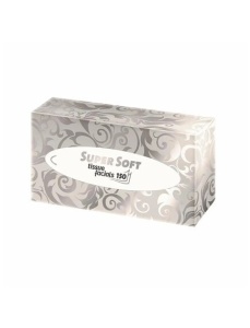 Servetele faciale albe, 2 straturi, 150 buc/cutie, WEPA Supersoft