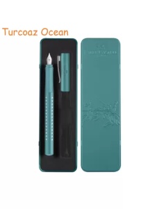 Set cadou stilou, turcoaz, FABER-CASTELL Sparkle