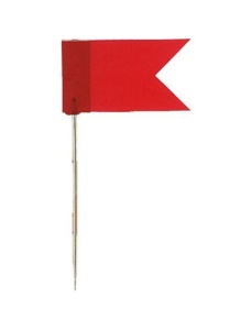 Stegulete colorate, rosu, 20 buc/cutie, ALCO