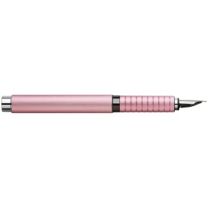 Stilou, penita extra fina, corp aluminiu, roz, Essentio FABER-CASTELL - Img 3