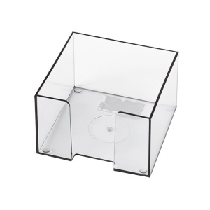 Suport cub hartie, 9x9 cm, plastic, transparent, ARK