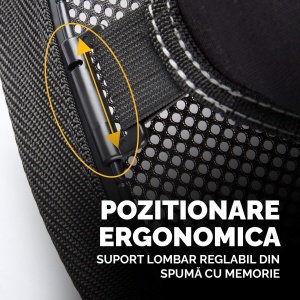 Suport ergonomic pentru spate FELLOWES Mesh Professional - Img 7