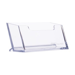 Suport plastic pentru carti de vizita DELI