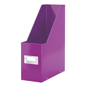 Suport vertical din carton laminat, cataloage, mov, LEITZ WOW