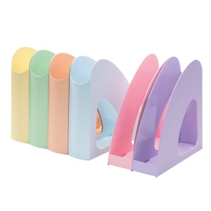 Suport vertical plastic pentru cataloage, portocaliu, HAN Re-Loop Pastel - Img 3