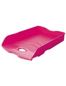 Tavita birou A4, plastic, roz, HAN Loop Colours