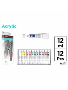 Tempera acuarele 12 ml, 12 tuburi/set, Main Paper
