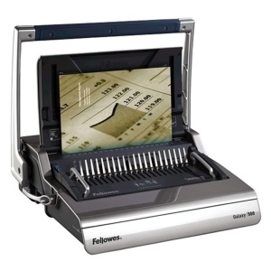 Aparat de indosariat manual, inele palstic, max. 500 coli, FELLOWES Galaxy 500