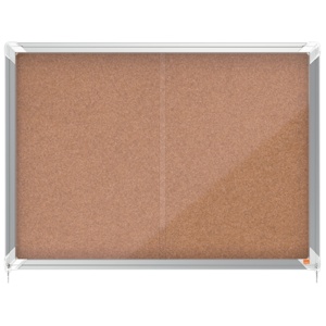 Avizier pluta de interior, 8 x A4, rama metalica, NOBO