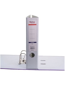 Biblioraft A4 plastifiat interior-exterior, 7.5 cm, alb, OPTIMA - Img 2