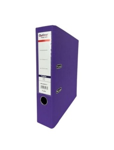 Biblioraft A4 plastifiat interior-exterior, 7.5 cm, violet, OPTIMA