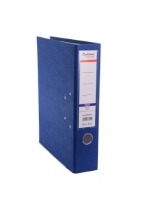 Biblioraft A4 plastifiat PP, 7.5 cm, bleumarin, OPTIMA Classic