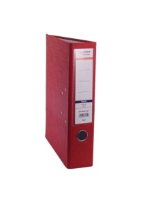 Biblioraft A4 plastifiat PP, 7.5 cm, rosu, OPTIMA Classic