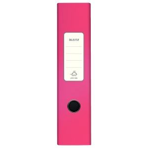 Biblioraft carton laminat, A4, 8 cm, roz, LEITZ WOW 180 - Img 3