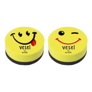 Burete magnetic pentru tabla ECADA Smiley