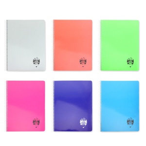 Caiet cu spira A4, 144 file, coperta plastic, dictando, Atinge Excelenta DACO