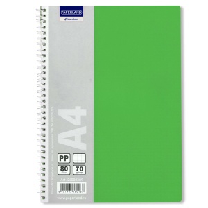 Caiet cu spirala A4, 80 file, coperta plastic, matematica, PAPERLAND - Img 4