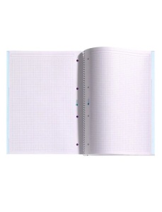 Caiet cu spirala A4, 80 file, matematica, ocean, MIQUELRIUS Antibacterial - Img 2