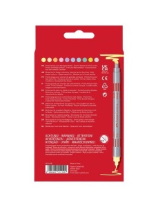 Carioci cu 2 capete, 10 culori/set pastel, FABER-CASTELL - Img 2