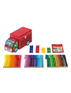 Carioci cu clip 33 culori Camion Connector FABER-CASTELL - Img 2