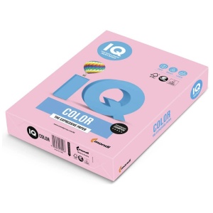 Carton colorat A4, 160 g/mp, 250 coli/top, roz, MONDI IQ Color Pastel