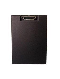 Clipboard dublu plastifiat, A4, negru, OPTIMA